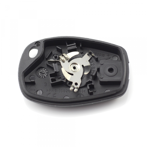 Dacia / Renault - Carcasa cheie cu 3 butoane si suport baterie din inox [3]