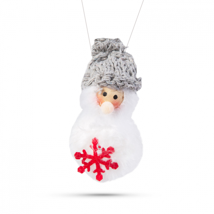 Decor de brad - om de zăpadă - poliester - 10 cm - 4 buc [6]