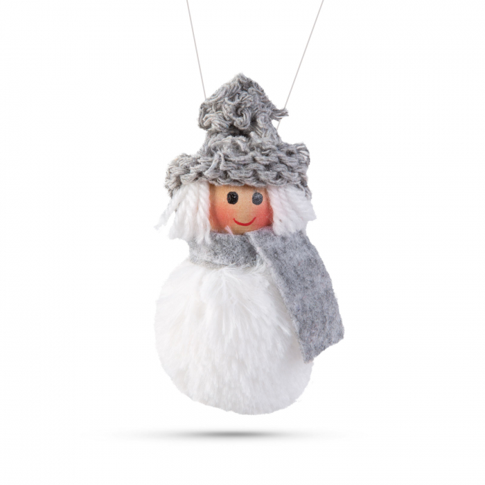 Decor de brad - om de zăpadă - poliester - 10 cm - 4 buc [5]