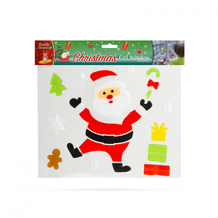 Decoraţie gel pt. geam - Crăciun - XXL, 5 buc. / pachet [6]