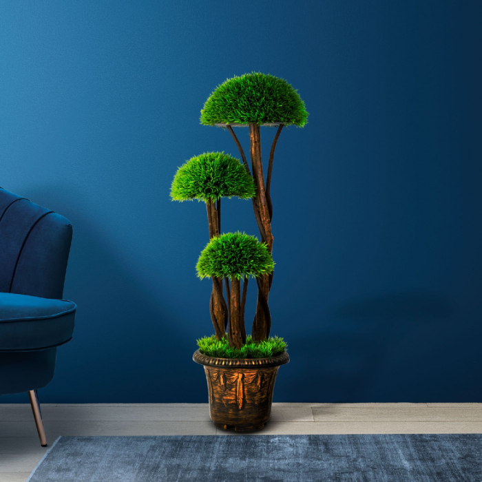 Decoratiune cu plantă artificială - Arbust Boxwood sferic - 90 cm [2]