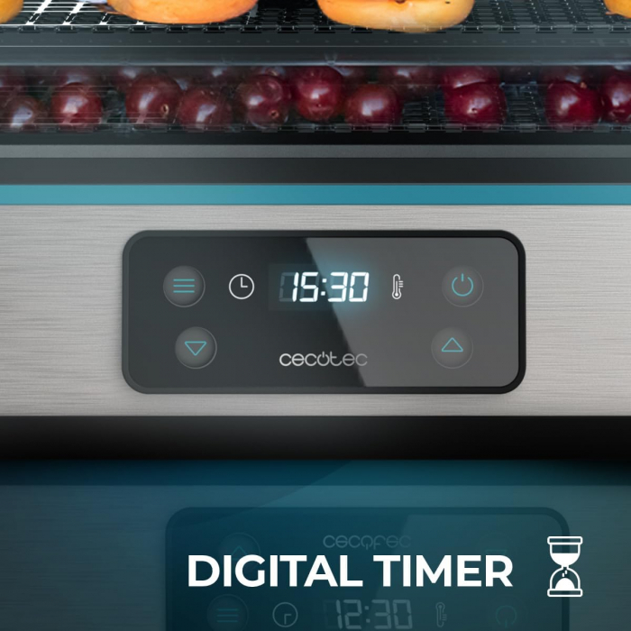 Deshidrator cu 5 tavi Cecotec VitaDry Pro, inaltime reglabila, ecran digital, Timer, 35-70  C [6]