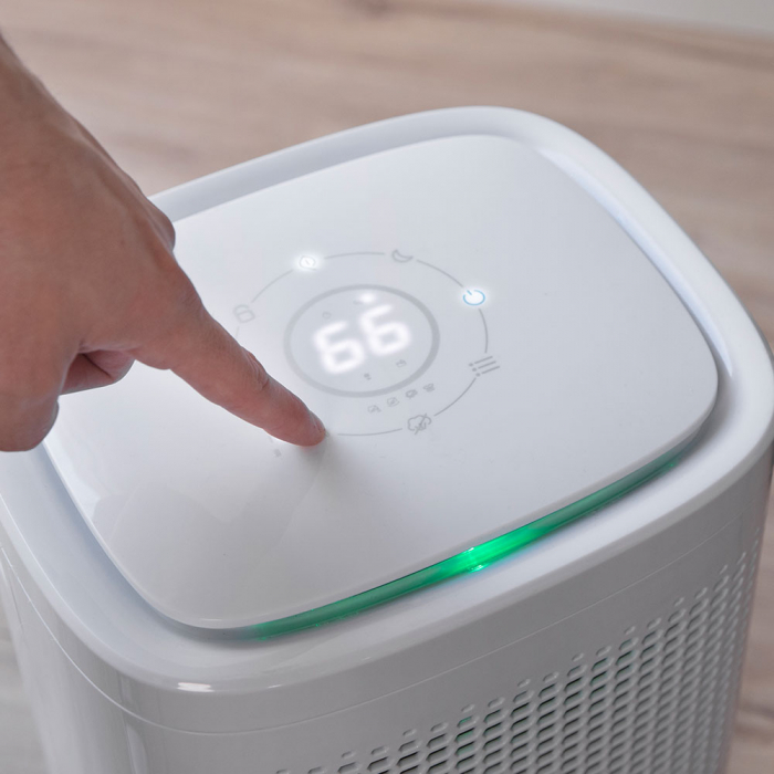 Dezumidificator si Purificator de aer 2in1 Cecotec BigDry 5000 Advance Connected, Smart, 12L 24h, rezervor 2.2l, Display LED, Silentios, Control Touch si Aplicatie [2]