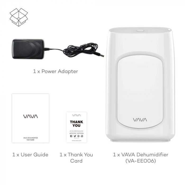 Dezumidificator VAVA EE006 rezervor 670ml, 21W, siletios [3]