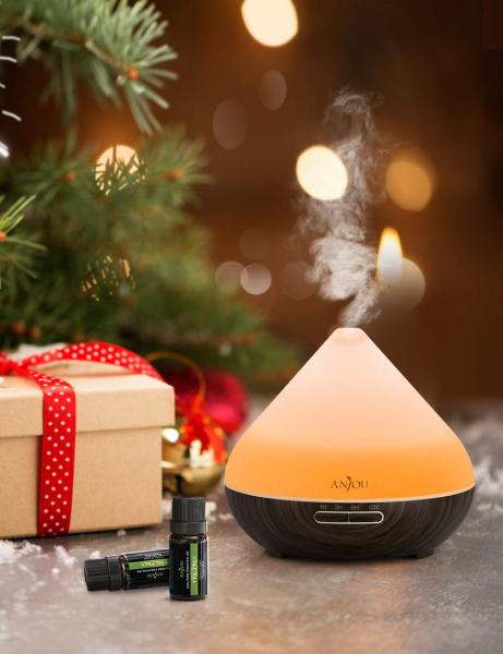 Difuzor aroma cu Ultrasunete Anjou AJ-AD001, 300ml, 13W, LED 7 culori, oprire automata [4]