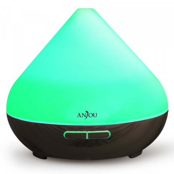 Difuzor aroma cu Ultrasunete Anjou AJ AD001 300ml 13W LED 7 culori si oprire automata [1]