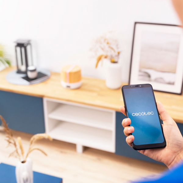 Difuzor aroma cu Ultrasunete Smart Cecotec PureAroma 550 Connected, control din Smartphone, 7 culori LED, boxa incorporata - Stejar [5]