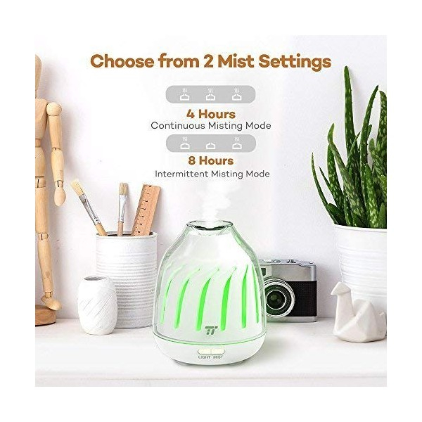 Difuzor aroma cu Ultrasunete TaoTronics TT-AD007, 120ml, LED 5 culori [4]