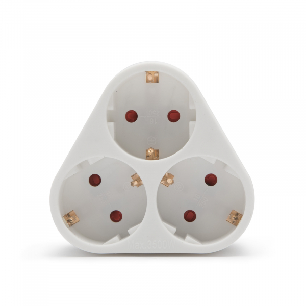 Distribuitor triplu de perete – cu im pamantare, 10/16A Putere 3.500W [2]
