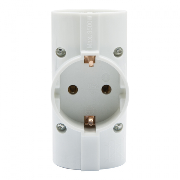 Distribuitor triplu tip T Curent max.: 10/16A Putere max.: 3.500W [3]