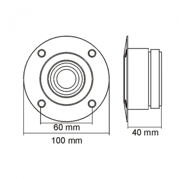 Tweeter tip Dome 70 W • 8 Ohm - MNC [2]