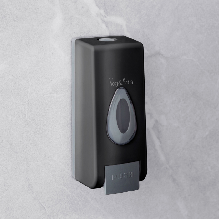 Dozator manual de săpun lichid Vog und Arths - 350 ml, de perete - negru [2]