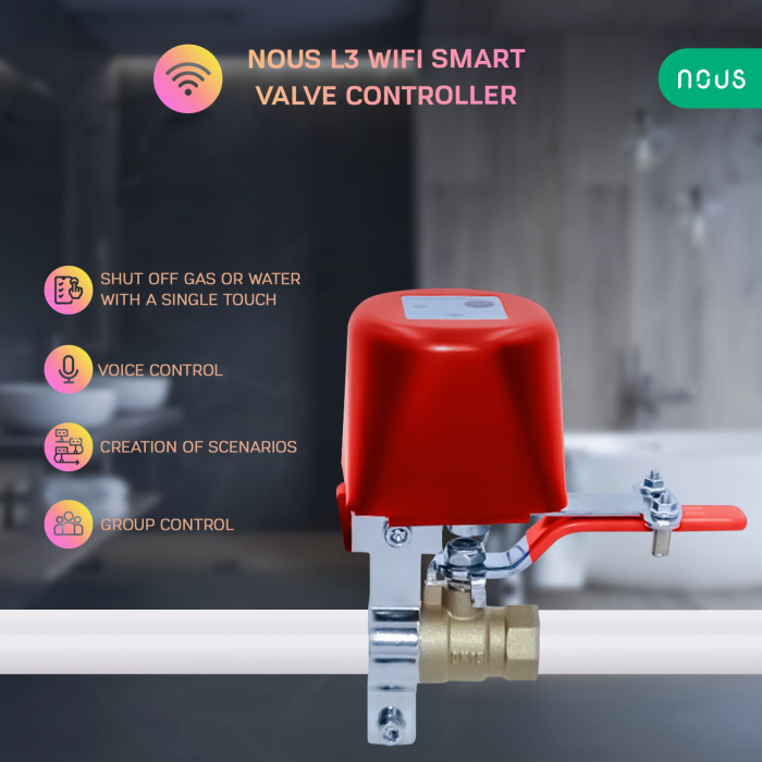 Electrovalva Smart robinet udare gardina cu Temporizator NOUS L3 si control prin WIFI [2]