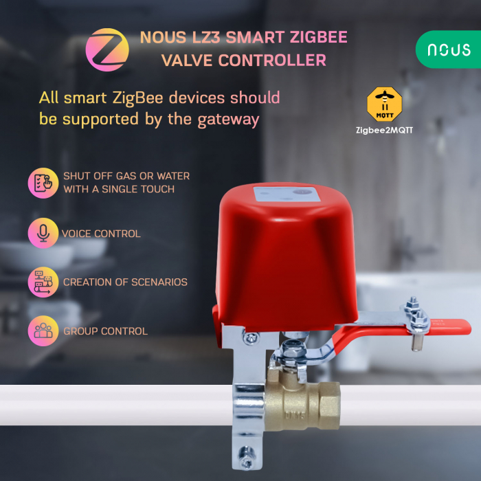 Electrovalva Smart cu Temporizator pentruudare gradina NOUS LZ3 , ZigBee [2]