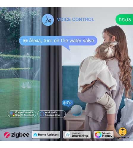 Electrovalva Smart entru irigare cu Temporizator NOUS L14, Zigbee 3.0 [5]