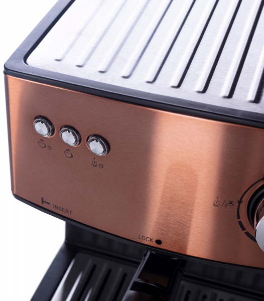 Espressor profesional ADLER AD 4404, 850W, 15 bar, 1.6l, Aramiu [3]
