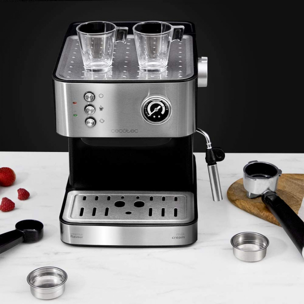 Espressor profesional Cecotec Power Espresso 20 Professionale, 850 W, 20 bar, 1.5 l, indicator luminos [2]