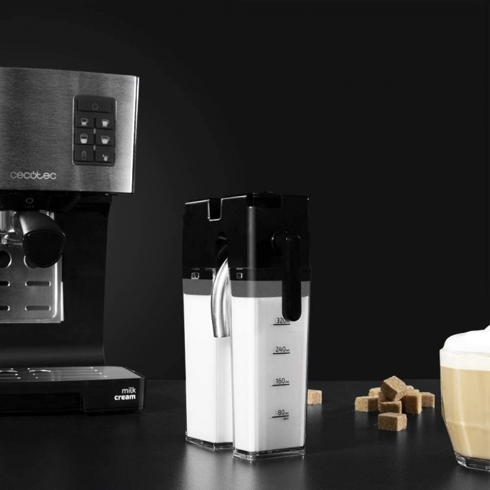 Espressor semi-automat Cecotec Power Instant-ccino 20, 1450 W, 20 bar, 1.4 l, rezervor lapte 400 ml [3]