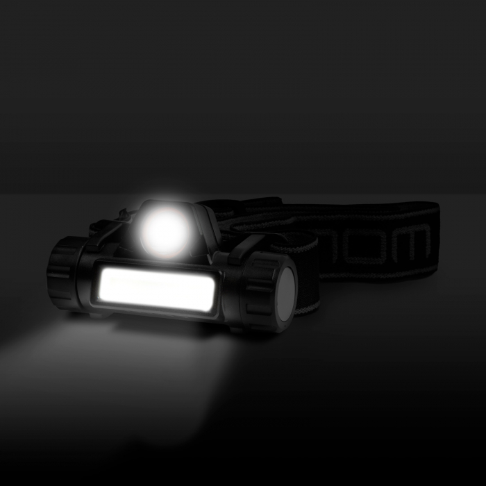 Lanterna de cap LED COB + SMD - cu baterie [2]