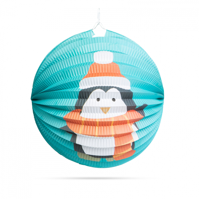 Felinar de Crăciun - model pinguin - 25 cm [3]