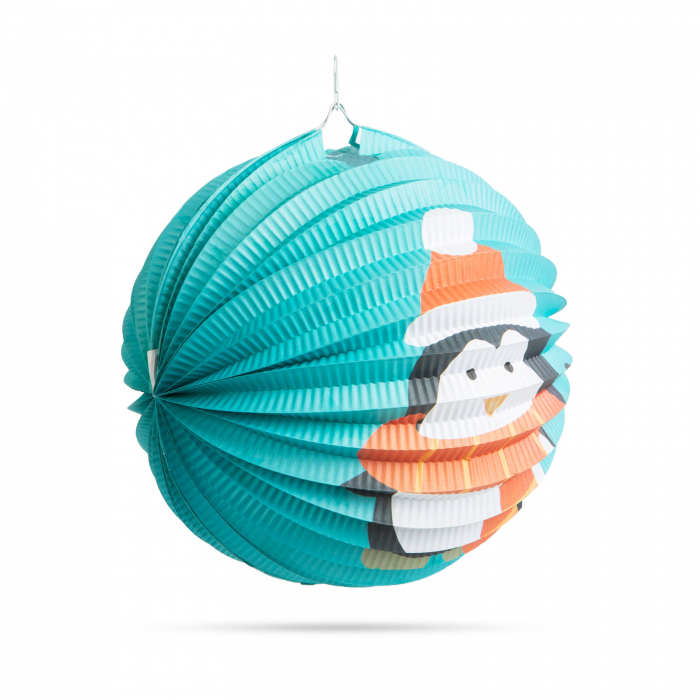 Felinar de Crăciun - model pinguin - 25 cm [2]