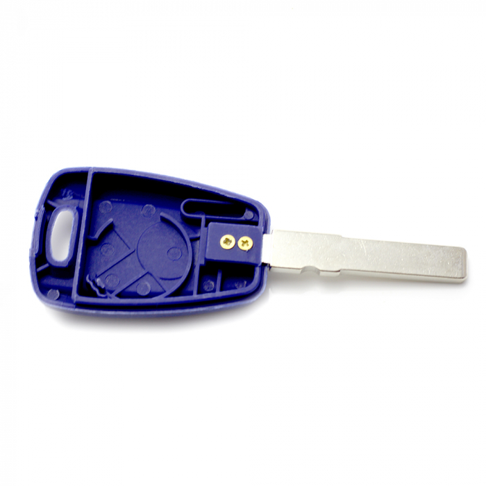 Fiat Carcasa cheie 1 buton, albastru, cu pregatire pt. chip TPX lung (fara logo) [3]