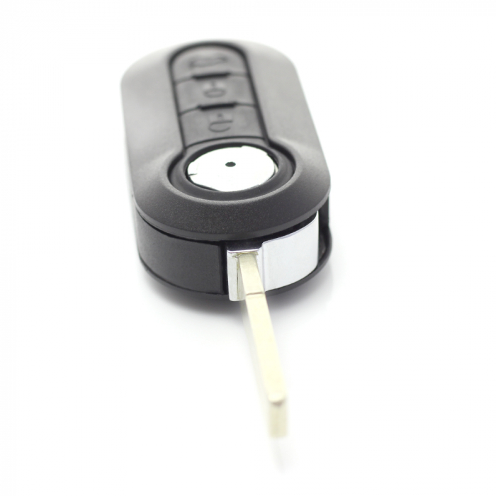 Fiat - Carcasa cheie tip briceag, 3 butoane, negru [9]