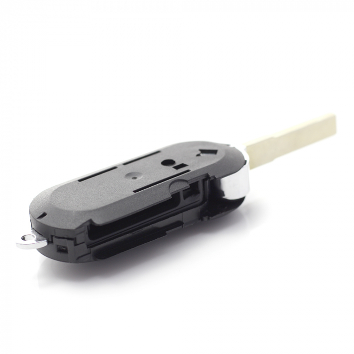 Fiat - Carcasa cheie tip briceag, 3 butoane, negru [6]