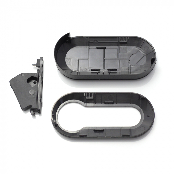 Fiat - Carcasa cheie tip briceag, 3 butoane, negru [3]