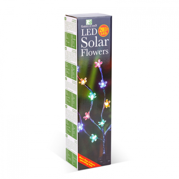 Floare solară LED pentru gradina - 20 LED - 65 cm [3]