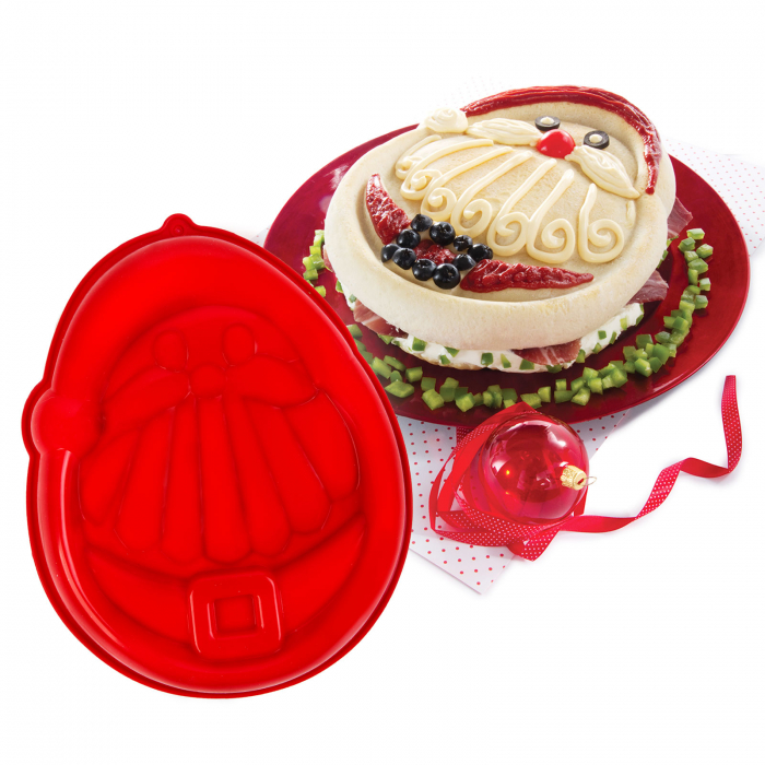 Formă de copt din silicon - Moș Crăciun - 24 x 30 x 4.5 cm [2]