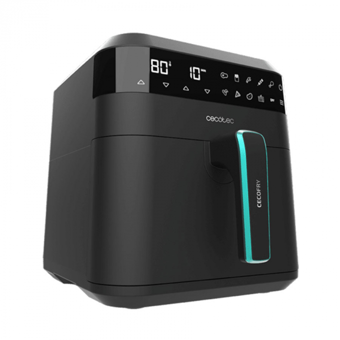 Friteuza cu aer cald, fara ulei Cecotec Cecofry Experience 6000, 1700W, 6L, Control tactil, 9 Programe [2]