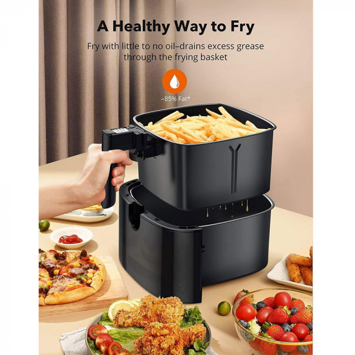 Friteuza cu aer cald, fara ulei TaoTronics TT-AF001 Air Fryer, 1750W, 6L, Control tactil, 11 Programe Presetate [3]