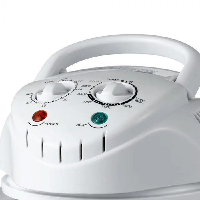 Friteuză cu aer cu halogen - 1400 W - 12L - alb [2]