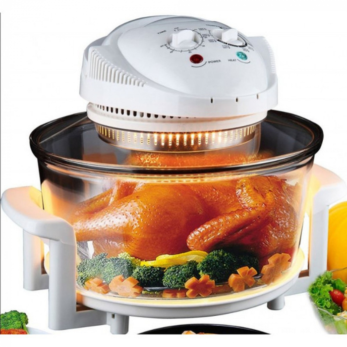 Friteuză cu aer cu halogen - 1400 W - 12L - alb [4]