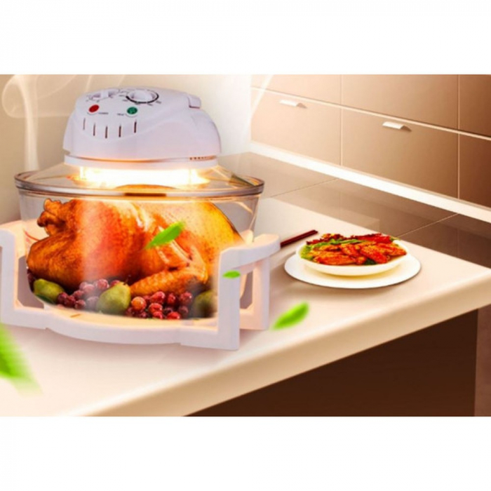 Friteuză cu aer cu halogen - 1400 W - 12L - alb [5]