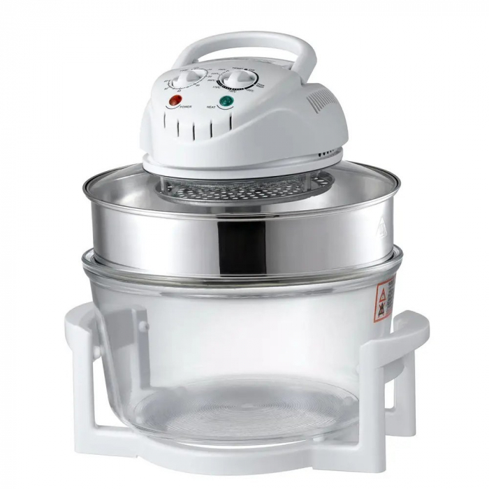 Friteuză cu aer cu halogen - 1400 W - 12L - alb [3]