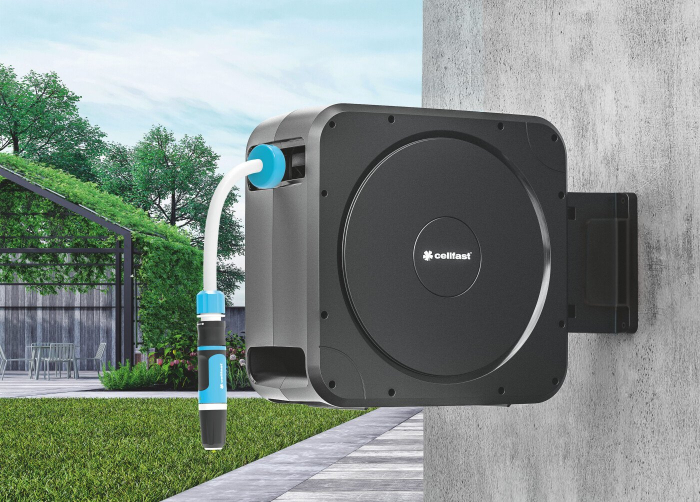 Furtun cu tambur automat Cellfast ERGO, 20m, 1 2 , accesorii incluse [5]