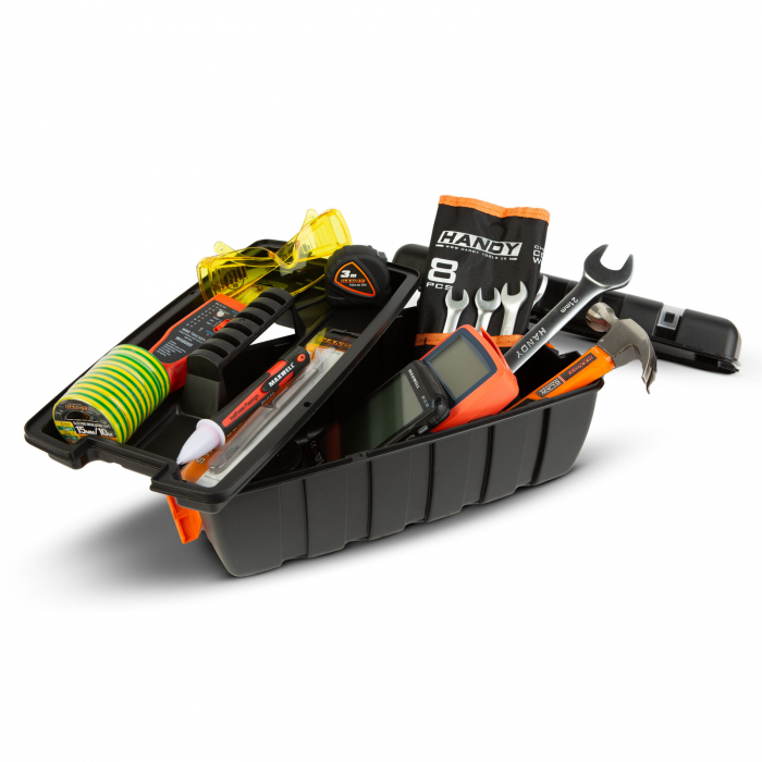 Geantă de scule din plastic cu 1 tavă - 37 x 29 x 16 cm [2]