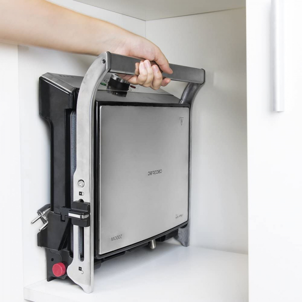 Gratar electric Cecotec 3 in 1 Rock n Grill Pro , 2000 W, regulator de putere, piatra antiaderenta, gratar electric, plita si aparat de facut sandvisuri [3]