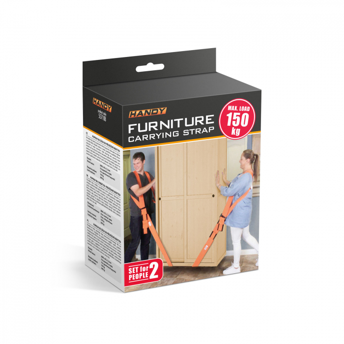 Set chingi mutat mobila, cu curele pentru spate şi pentru încheietură - 253 x 45 x 1,2 mm - pentru 2 persoane [4]