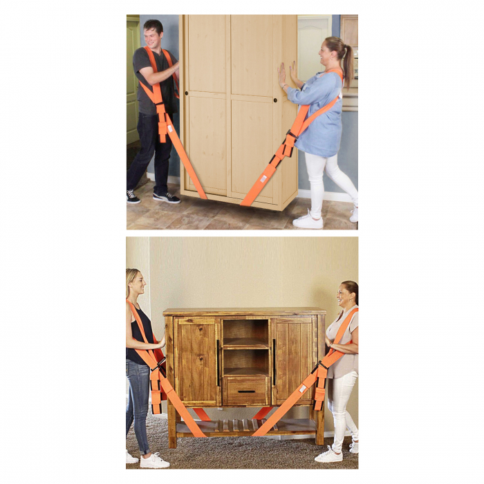 Set chingi mutat mobila, cu curele pentru spate şi pentru încheietură - 253 x 45 x 1,2 mm - pentru 2 persoane [2]