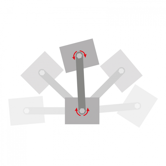 HANDY - Magnet de fixare dublu, articulat, pentru sudură - reglabil 360° - 22 kgf / magnet [4]