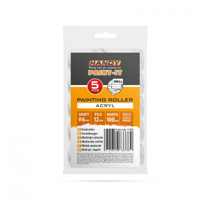 HANDY - Rolă pentru vopsit - Acril - 100 mm 5 buc. /pachet [2]