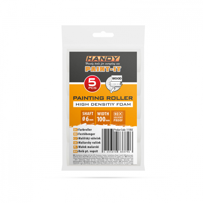 HANDY - Rolă pentru vopsit - Burete de înaltă densitate - 100 mm 5 buc. /pachet [2]