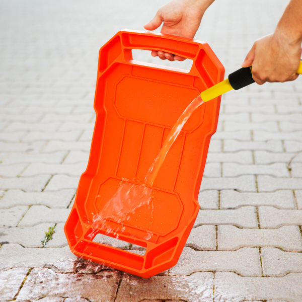 Tavă depozitare din cauciuc pentru unelte, cu compartimente şi mâner [5]