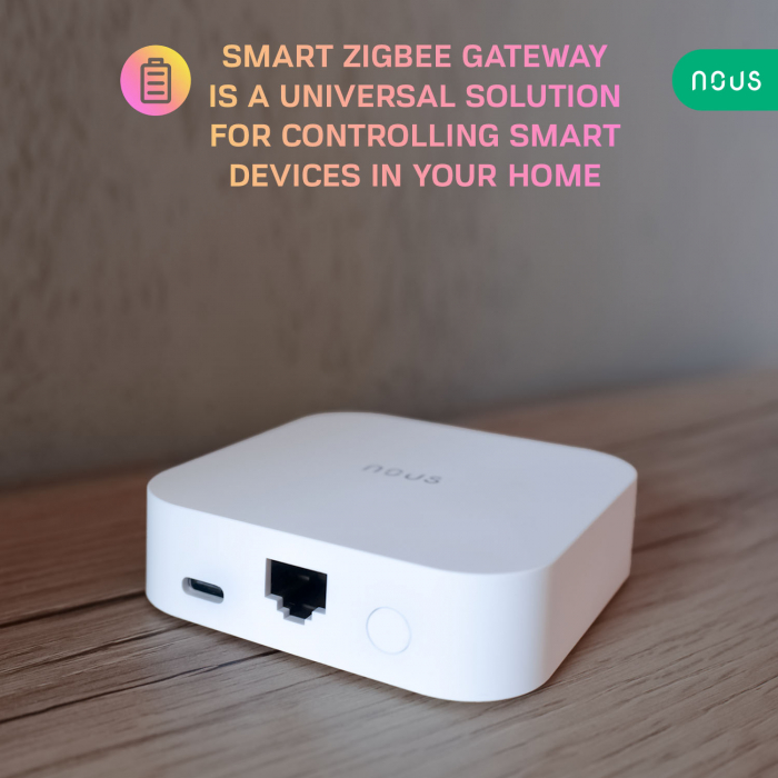 Hub inteligent de tip Gateway Nous E7, WiFi, LAN, ZigBee [3]