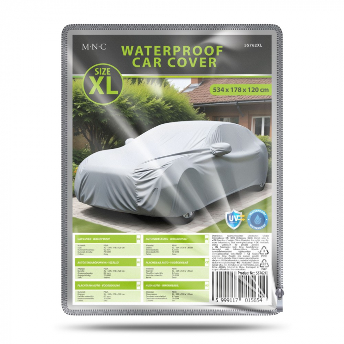 Husa protectie exterioara auto, impermeabila - marimea XL - 534 x 178 x 120 cm [3]