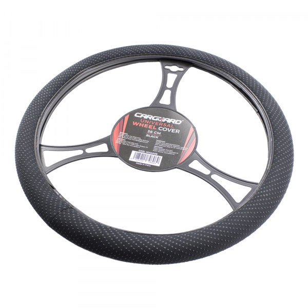 Husa volan auto cu perle, culoare neagra, 38 cm [4]