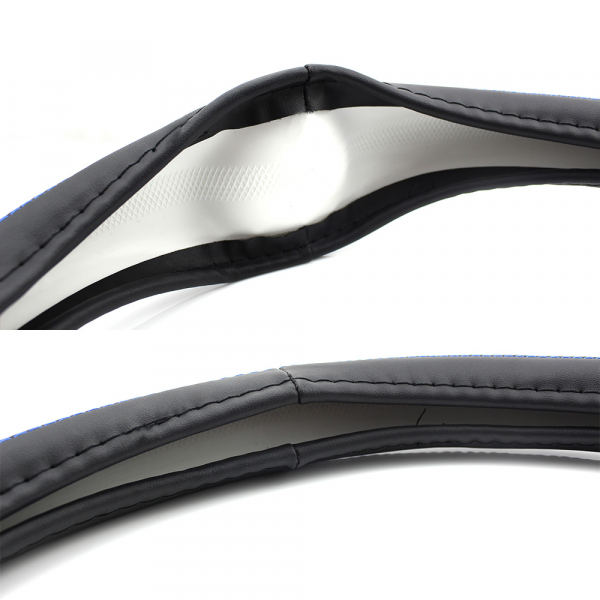 CARGUARD - Husa volan auto - negru / albastru [3]
